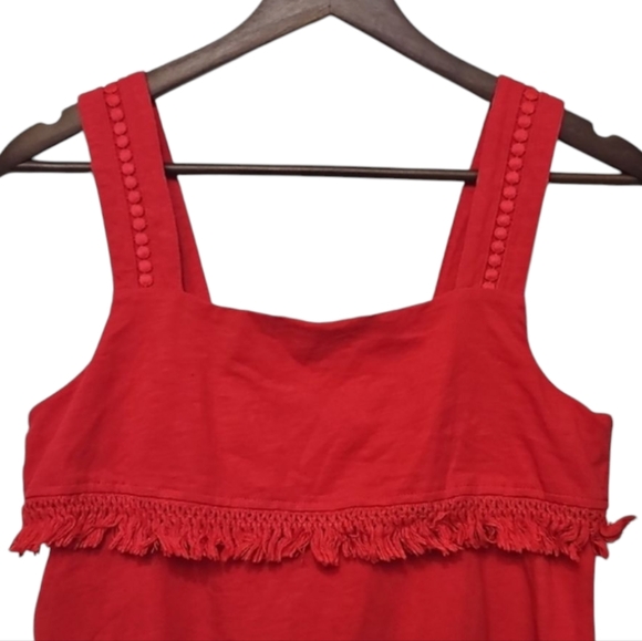 J. Crew Red Sleeveless Top - Picture 2 of 7